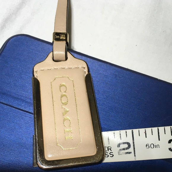 COACH KEY FOB BAG CHARM KEYCHAIN HANGTAG 2.75” FRAMED TAG - Picture 6 of 7